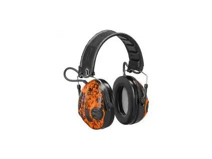 Elektronická sluchátka Peltor 3M, SportTac, se sadou krytek v Orange camo/ zelená camo