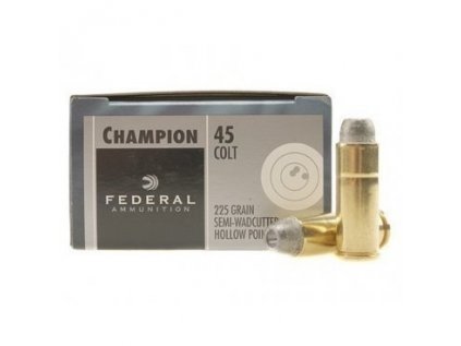 Náboj kulový Federal, Champion, .45 Colt, 225GR (14,5g), Semi WC HP