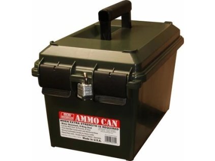 Krabice MTM Case Gard, Ammo Can, pro sypané střelivo, hermeticky uzavíratelná, zelená