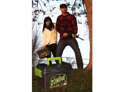 Krabice MTM Case Gard, ZOMBIE Ammo Can .50 Cal., pro sypané střelivo, černo zelená