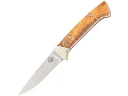 Lovecký pevný nůž Puma, čepel 9, 5cm, celková délka 10, 8cm, váha 112g,olivové dřevo