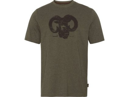 Triko Seelad Outdoor s potiskem Muflona, barva: zelená, velikost: M