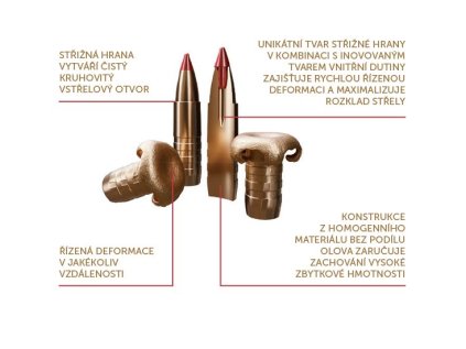 Náboj kulový Sellier&Bellot, eXergy Cutting Edge, 7x57R, 150GR (9,7g), CE