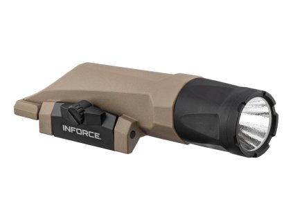 Svítilna Inforce, WMLx GEN3, White/IR, pro dlouhé zbraně na Weaver/Picatinny, FDE