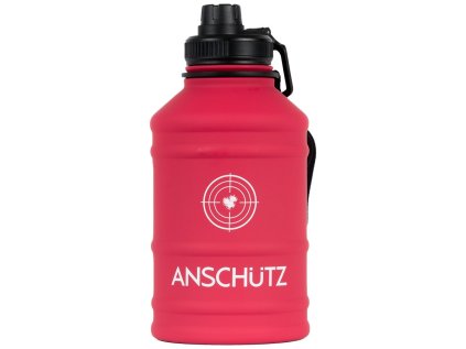 Láhev na pití Anschutz, objem 2,2l, z nerez oceli s logem APR, červená FireRed