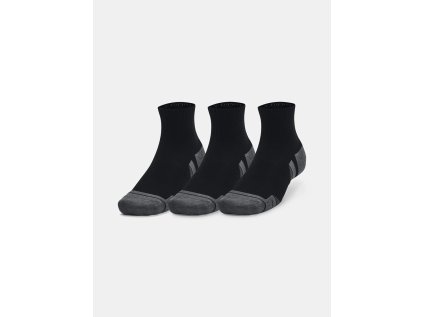 Ponožky Under Armour UA Performance Cotton 3p Qtr, barva: černá, velikost: XL