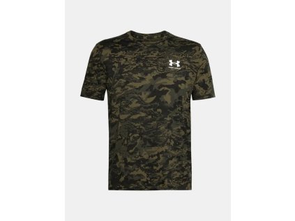 Tričko Under Armour ABC CAMO SS, barva: zelená kamufláž, velikost: L