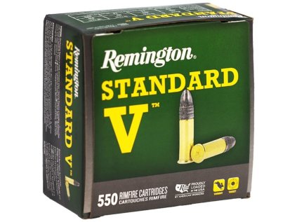 Náboj kulový Remington, Standard V, .22LR, 38GR (2,46g), Lead Round Nose