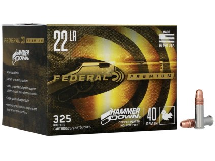 Náboj kulový Federal, HammerDown, .22LR, 40GR (2,6g), Copper Plated Hollow Point
