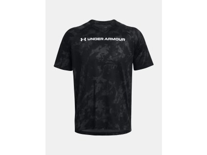 Tričko Under Armour UA TECH ABC CAMO SS, barva: černá, velikost: XL