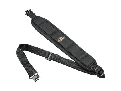 Popruch Butler Creek, Comfort Stretch, s rychloupínacími poutky, černý