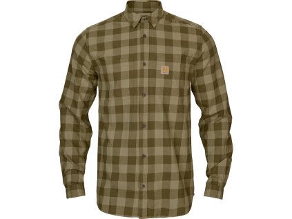 Košile Härkila Härkila Scandinavian L/S, barva: zelená, velikost: L
