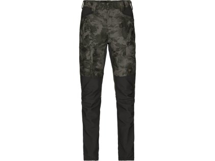 Kalhoty Härkila NOCTYX camo silent AXIS MSP®Black, barva: tmavá kamufláž, velikost: 56