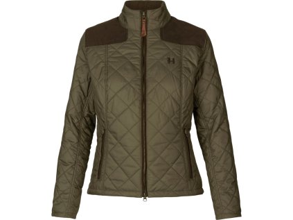 Dámská bunda Härkila Ailsa quilt, barva: zelená, velikost: 40