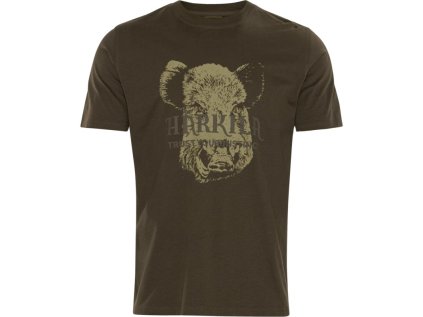 Triko Härkila s potiskem, 2 kusy v balení, barva: zelená/tmavě modrá, velikost: XXL