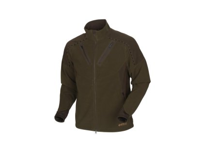 Bunda Härkila Mountain Hunter fleece, barva: zelená/hnědá, velikost: 2XL