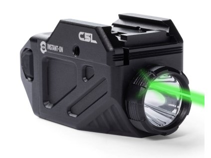 Taktická svítilna s laserem Viridian Weapon Tech, C5L, výkon 600 lm, dobíjecí aku, černá