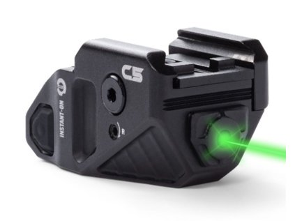 Laserový zaměřovač Viridian Weapon Tech, C5, s dobíjecím akumulátorem, Instant On, černý