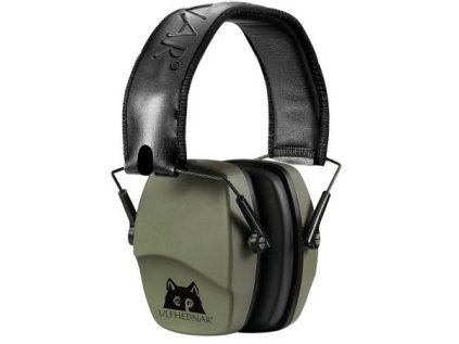 Střelecká sluchátka Ulfhednar, EarMuff, pasivní s útlumem 28 dB, zeleno černá