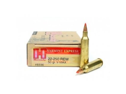 Náboj kulový Hornady, Varmint Express, .22-250 Rem.,  50 GR (3,2g), V-Max