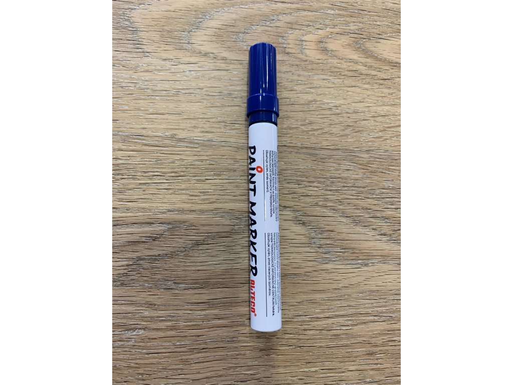 Modrá tužka - fix nejen na značení matek Easy paint marker