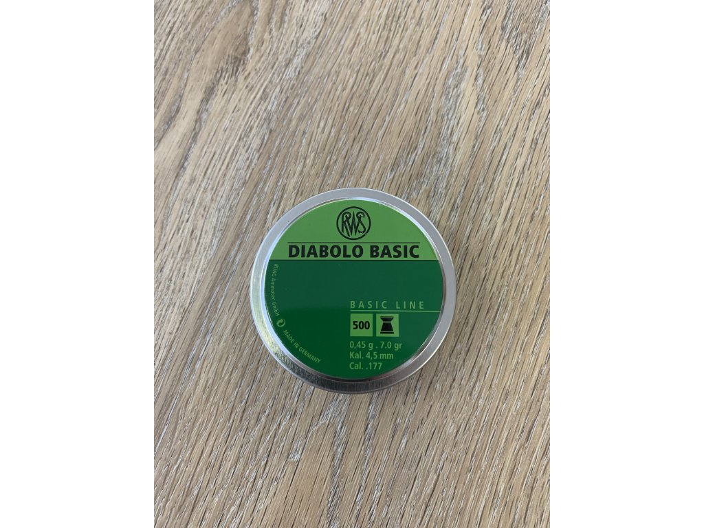 DIABOLO BASIC, KAL. 4,5 MM DÓZA 500 KS
