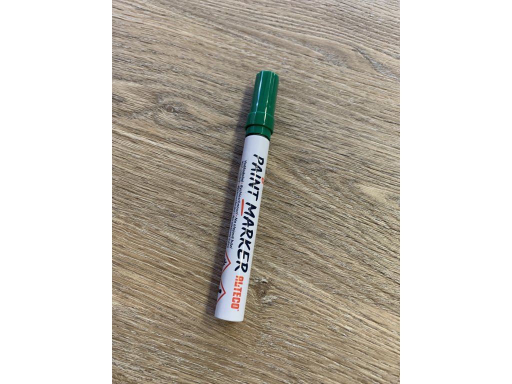 Zelená tužka - fix nejen na značení matek Easy paint marker