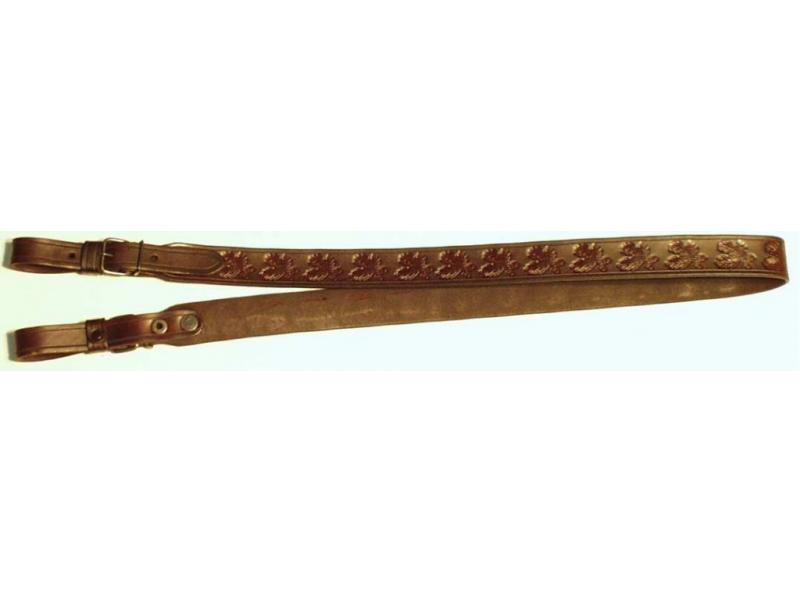 Kožený řemen na zbraň nepodšitý Zubíček šířka: 2,5 cm
