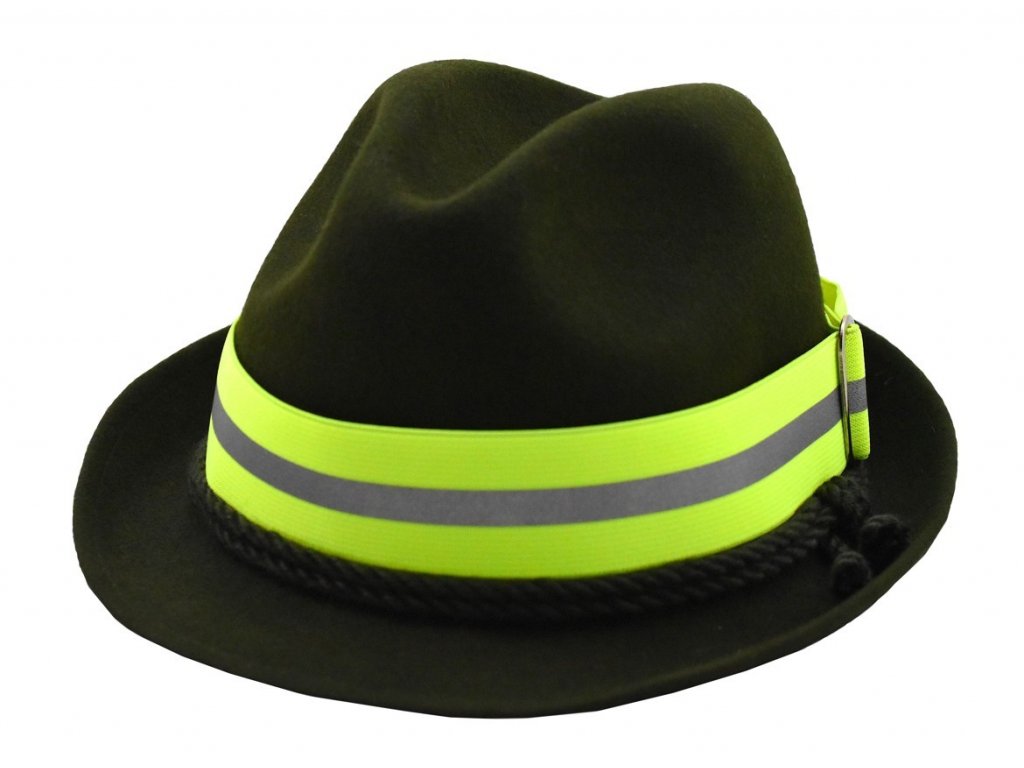 Reflexní pásek na klobouk s reflexním proužkem žlutý