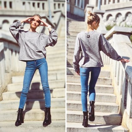 Dámska mikina šedá