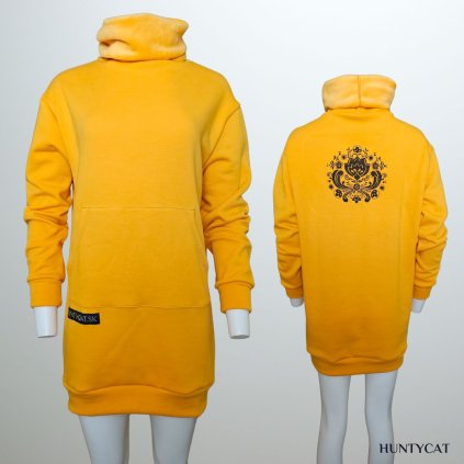 Dlhá mikina Lotos žltá