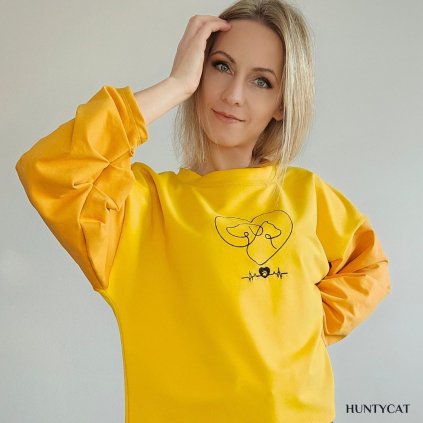 Dámska mikina Darling žltá