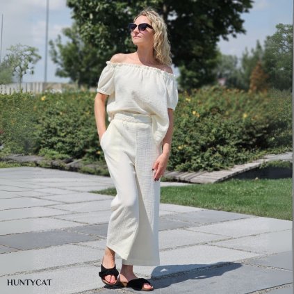 Mušelínové nohavice Iris