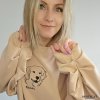 Dámska mikina Darling béžová pes