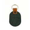 Kožená kľúčenka Bizón - zelená