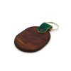 Kožená kľúčenka Orol - hnedá