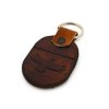 Kožená kľúčenka Orol - hnedá