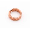 Medený kovaný prsteň - veľkosť 52,5