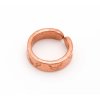 Medený kovaný prsteň - veľkosť 52,5
