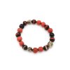 Červeno-čierny keramický náramok na gumičke hupaci-oslik.sk