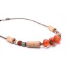 dámsky originálny náhrdelník z prírodných materiálov