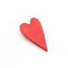 Drevená brošňa Srdce - červená