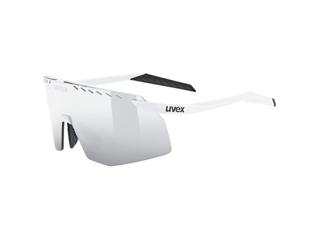 Uvex pace stage white matt mirror silver