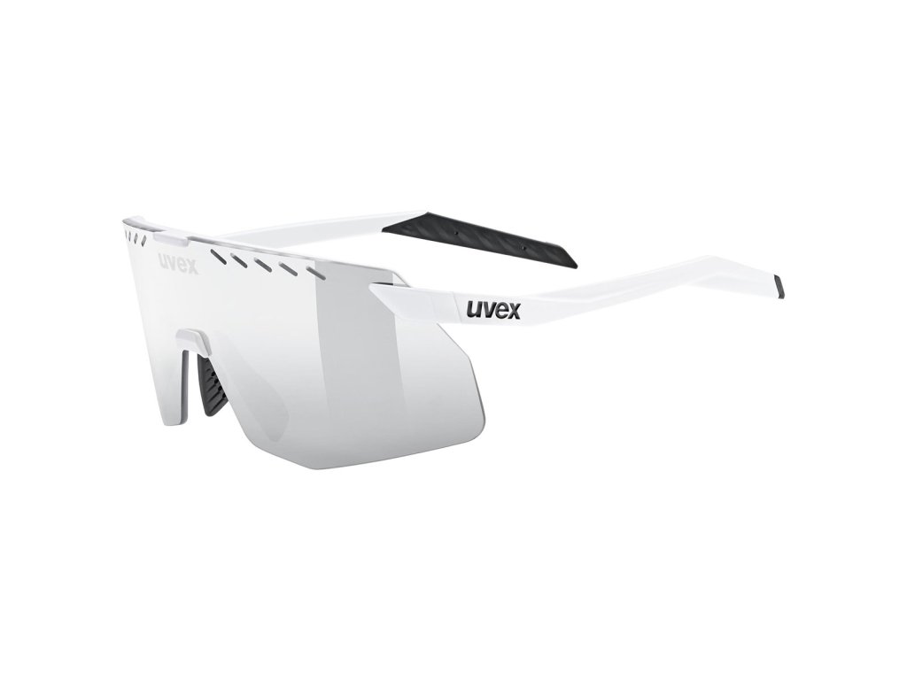 Uvex pace stage s white matt mirror silver
