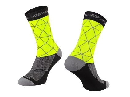 FORCE ponožky EVOKE, fluo-černé