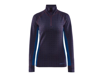 CRAFT MERINO 240 ZIP LS, fialová