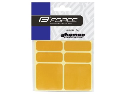 FORCE nálepky reflexní 6ks 3M žluté