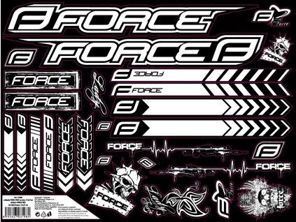 FORCE nálepky BMX na rám,37x27
