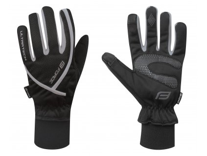 FORCE rukavice zimní ultra tech, černé