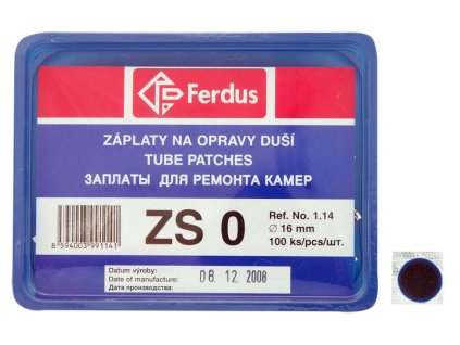 FERDUS záplata ZS0 kulatá 16mm